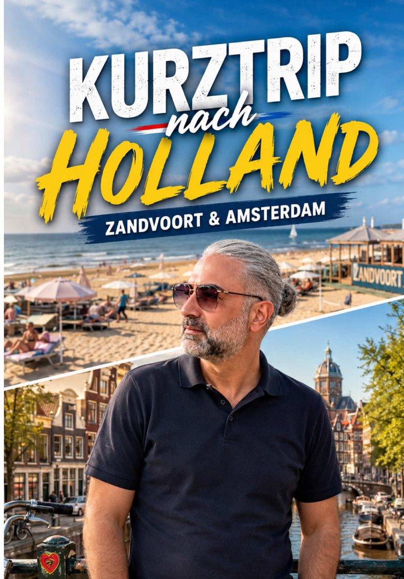 Kurztrip nach Holland 🇳🇱🚗 Erst ein halber Tag am Strand in Zandvoort, danach Amsterdam – Hotel, Nach