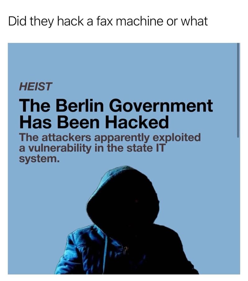 📠🥷 Datenschutz Strikes Again 📠🥷 Read the full story on @heistberlin_ a new worker-owned magazine for