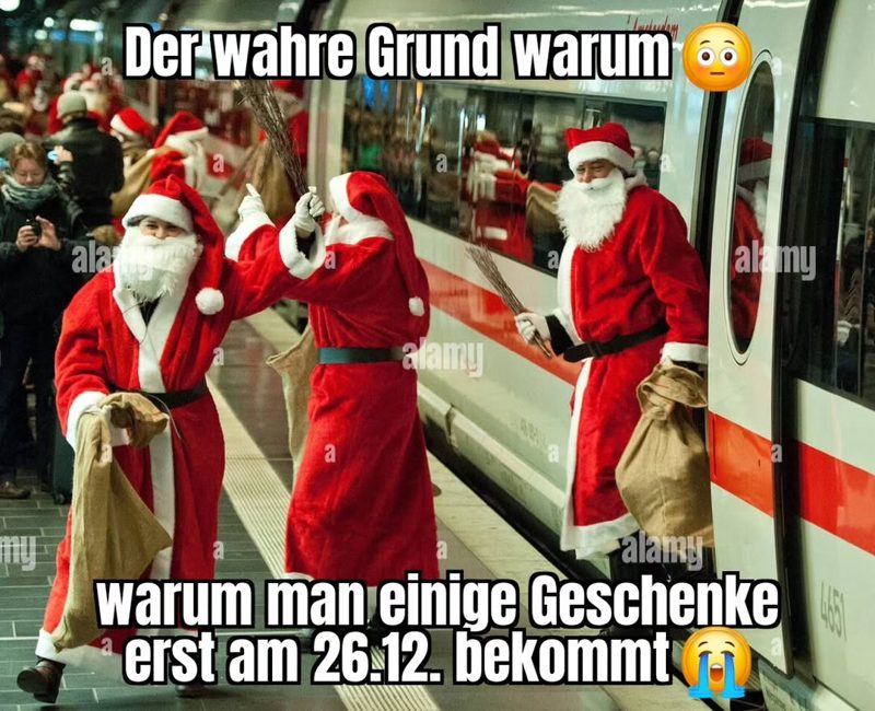 Verspätungsgrund: Technische Störung an einem vorausfahrenden RE-ntier 😩 🎄DBM Adventskalender 24/24