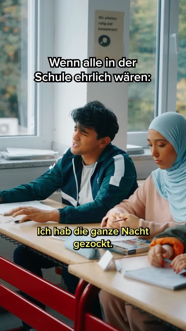 So nächste Woche in der Schule?